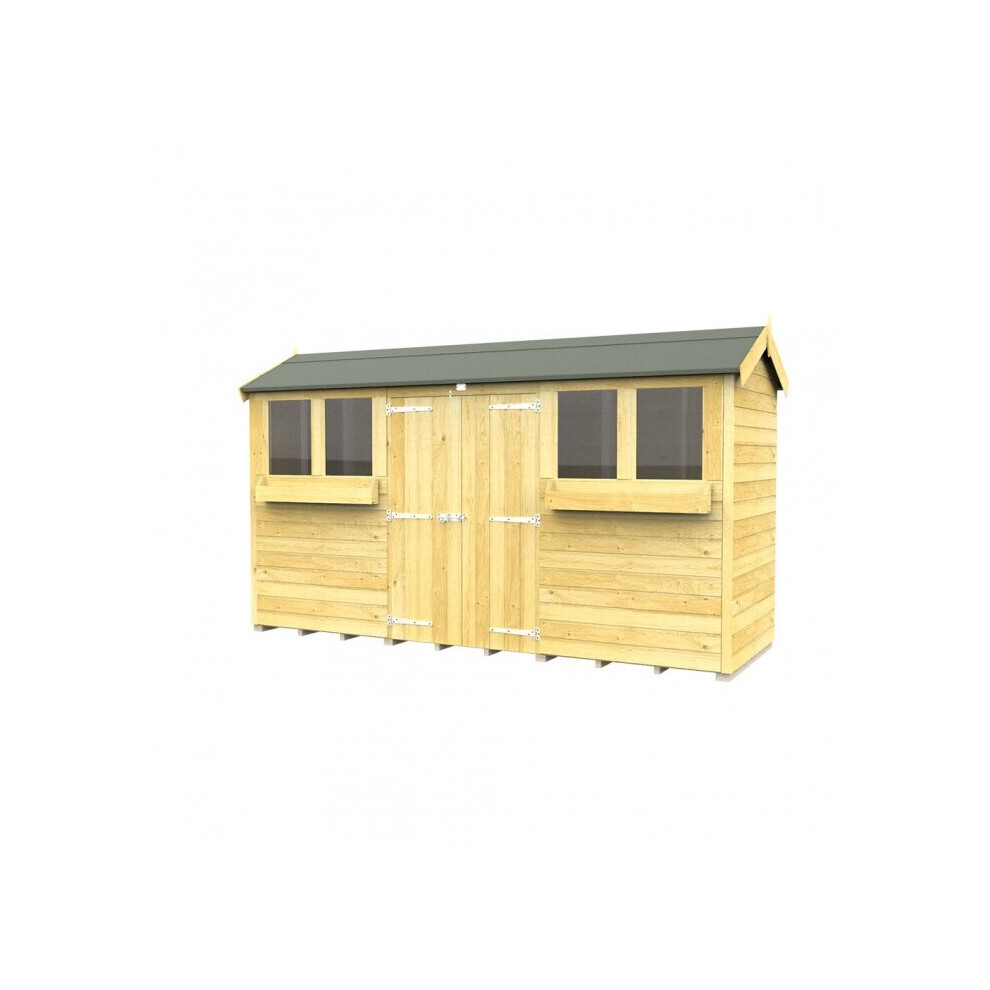 Total Sheds Apex Summer Shed 4Ft X 12Ft Fast & Free 2-5 Nationwide Delivery