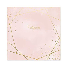 Atlona Tallon Rose Gold Foil Photographs 6x4 Photo Album Memo Slip in Holds 200 Photos, Multicolor, 7545