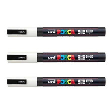 POSCA PC-3m by Uni-Ball - [Pack of 3] White