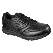 (UK 7, Black) Skechers Mens 2022 Nampa PU Memory Foam Slip Resistant Work Boot Trainers