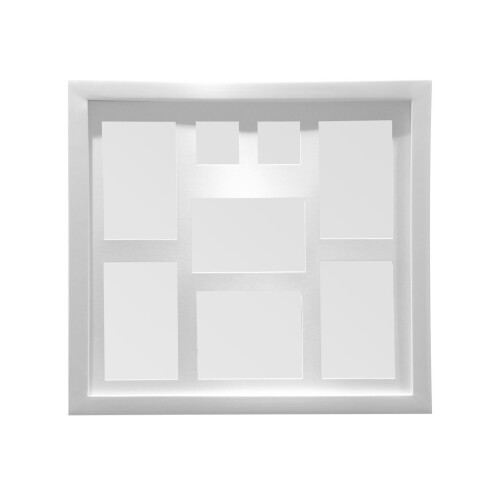 Premier Housewares Premier Housewares White 8 Photo Multi Photo Frame