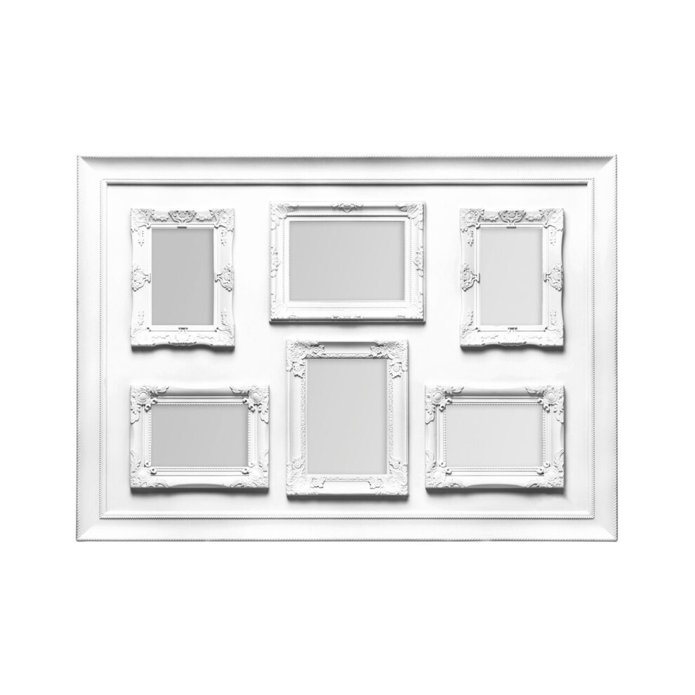 Premier Housewares Contemporary 6 Photo Frame White