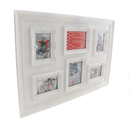 Premier Housewares Premier Housewares White Contemporary 6 Photo Frame 1
