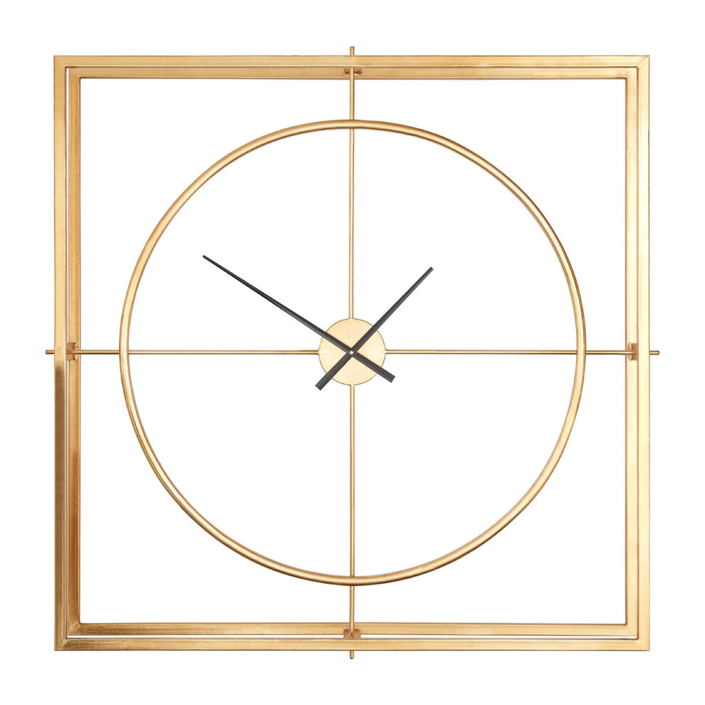 Unique Cross Hair Design Metal Wall Clock, Easy To Read Minimal Hands Big Clock On Wall, Kitchen Clock