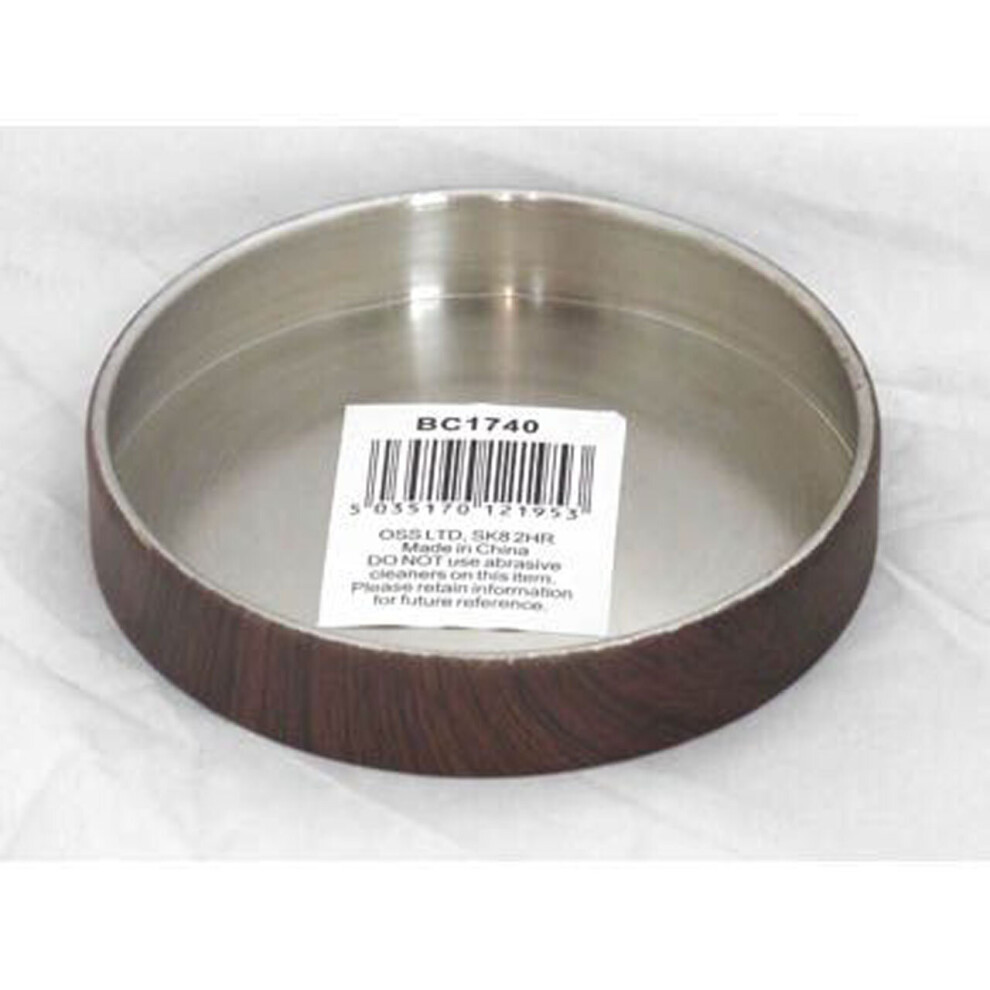 Premier Housewares Ceramic With Wood Effect Soap Dish
