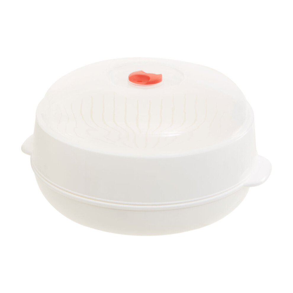 Premier Housewares White and Clear Microwave Steamer