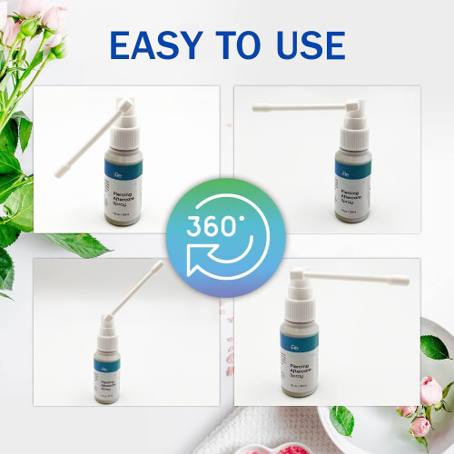 Recuren Plus Piercing Aftercare Spray Solution to Shrink Piercing Bumps