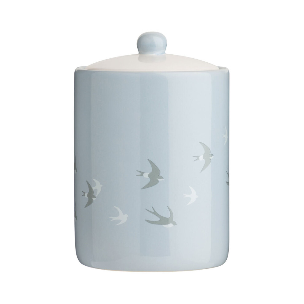 Premier Housewares Light Blue and Cream Swift Storage Jar