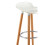 Premier Housewares Matte White Bar Stool, Easy to Clean Kitchen Bar Stool, Footrest Bar Stool, Space-Saver Breakfast Stool 4