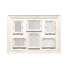 Premier Housewares Cream Contemporary 6 Photo Frame