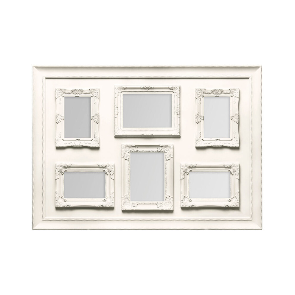 Premier Housewares Cream Contemporary 6 Photo Frame