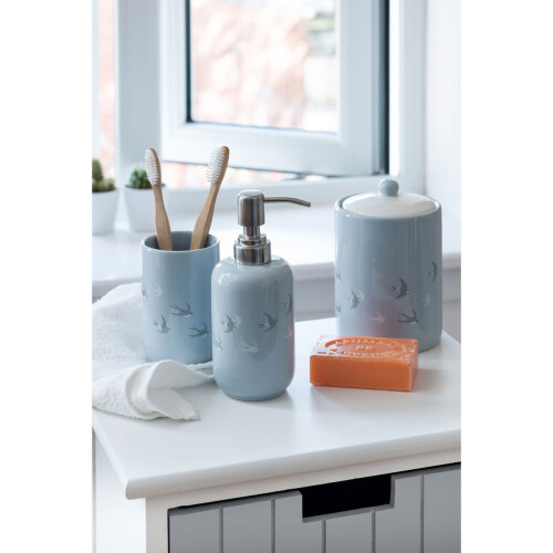 Premier Housewares Premier Housewares Light Blue and Cream Swift Storage Jar 1