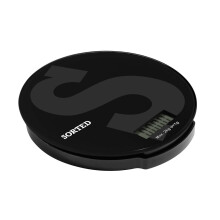 Black Glass 2kg Digital Kitchen Scale, Accurate Measurements for Perfect Dishes with Glass Kitchen Scale