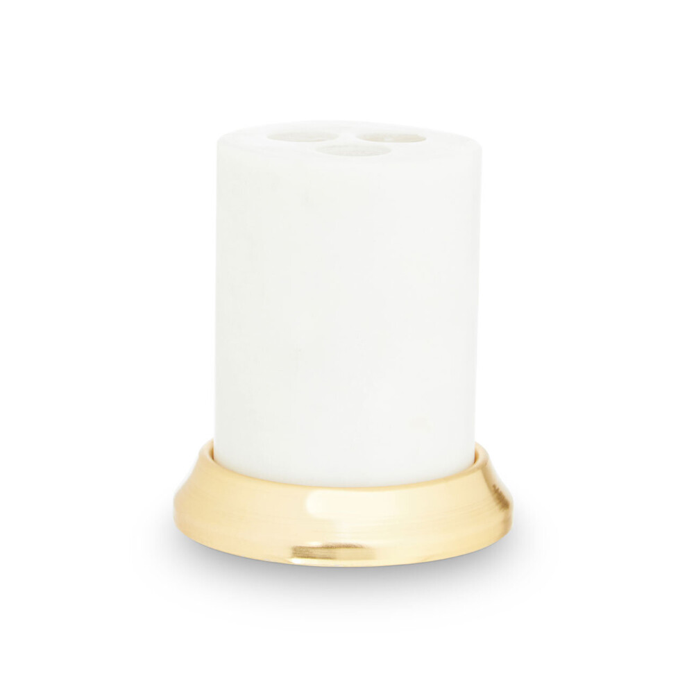Premier Housewares Marble Toothbrush Holder White