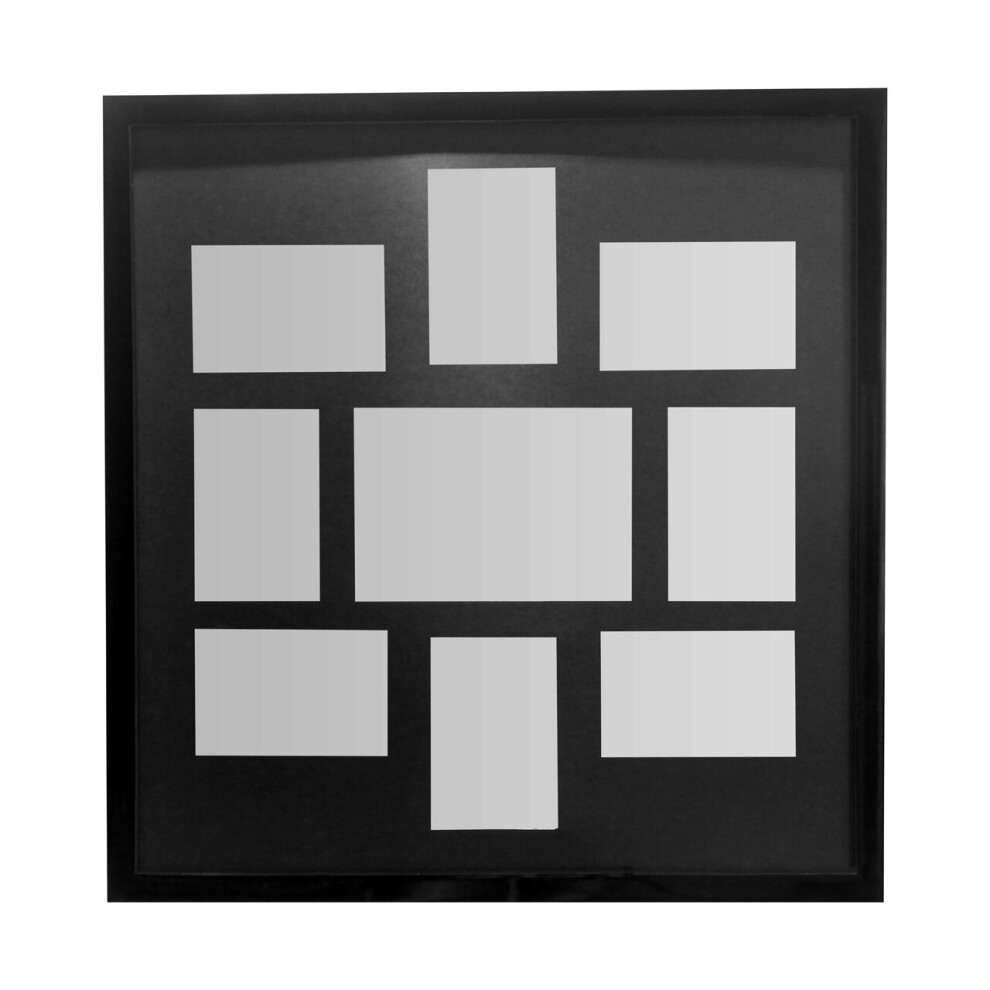 Premier Housewares Black 9 Photo Multi Photo Frame