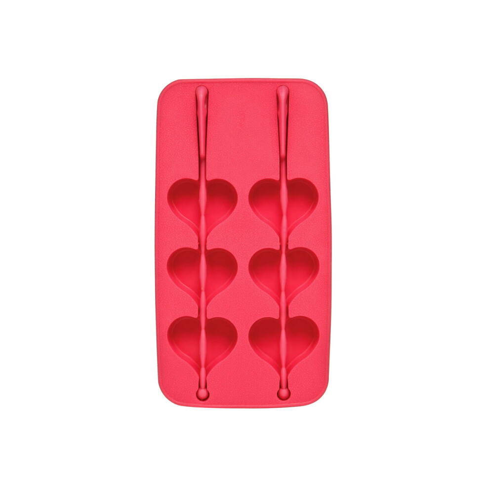 Premier Housewares Hearts Shaped Ice Cube Tray, Unique Ice Cube Tray, Thermoplastic Rubber Ice Freezing Tray