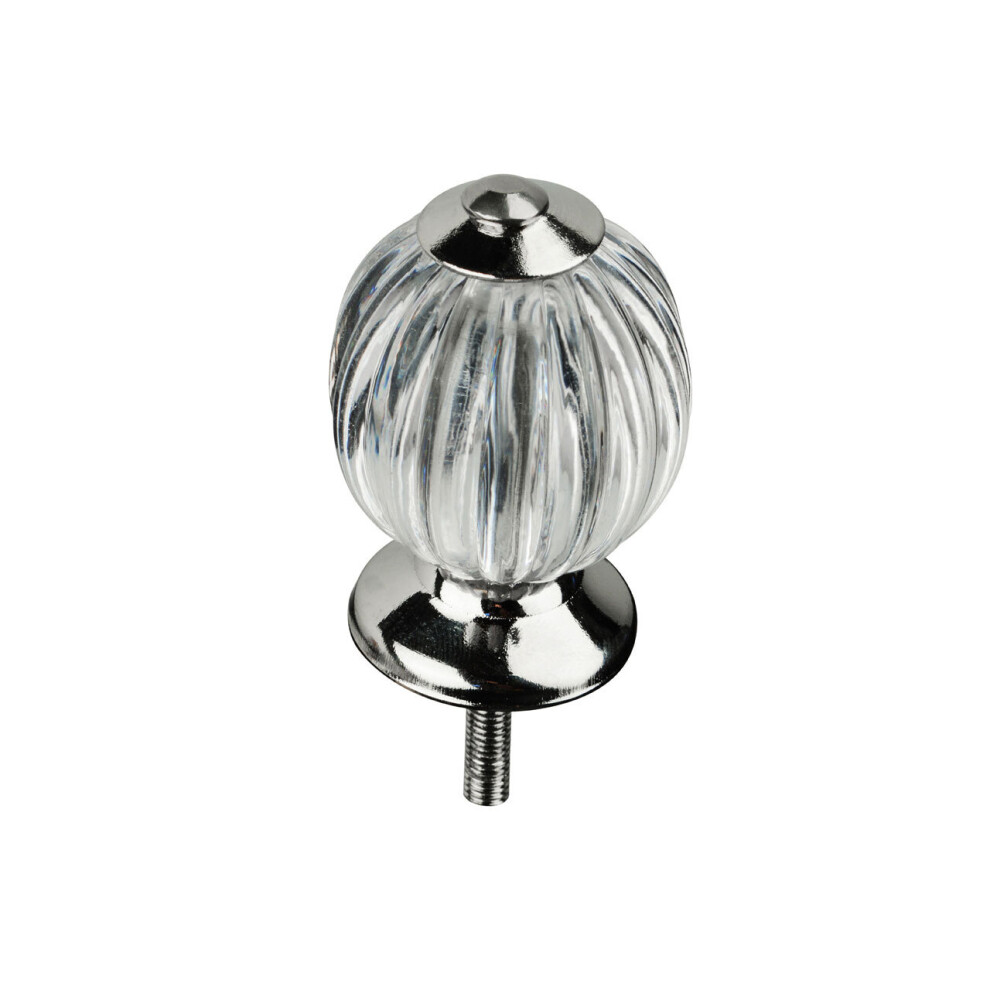 Premier Housewares Chic Vintage Style Clear Acrylic Drawer Knobs