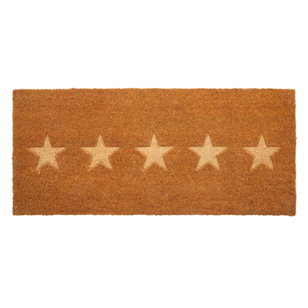 Premier Housewares Five Embossed Stars Doormat