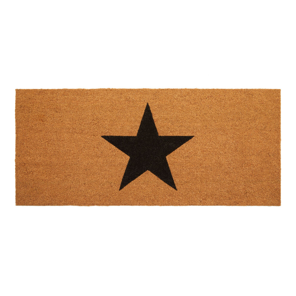 Big Black Star Extra Large Doormat