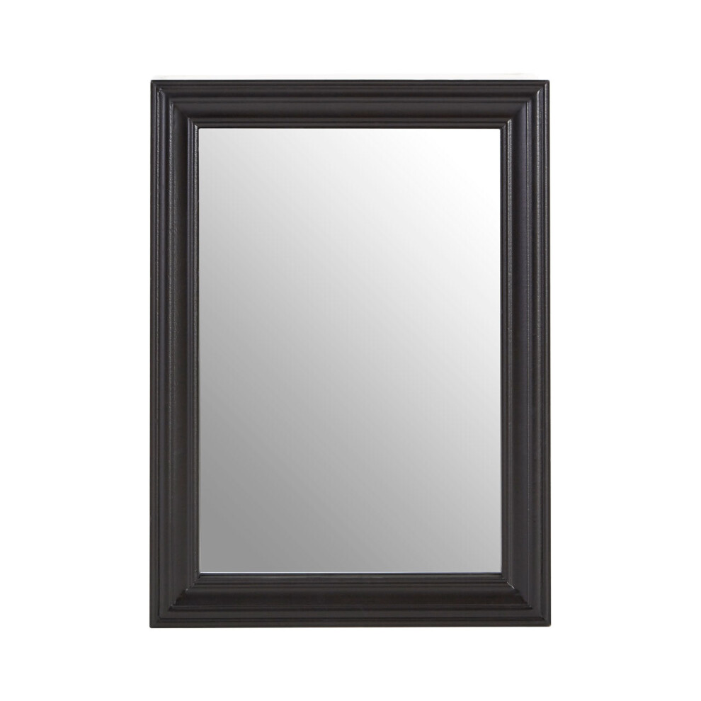 Premier Housewares Henley Wooden Framed Wall Mirror Black