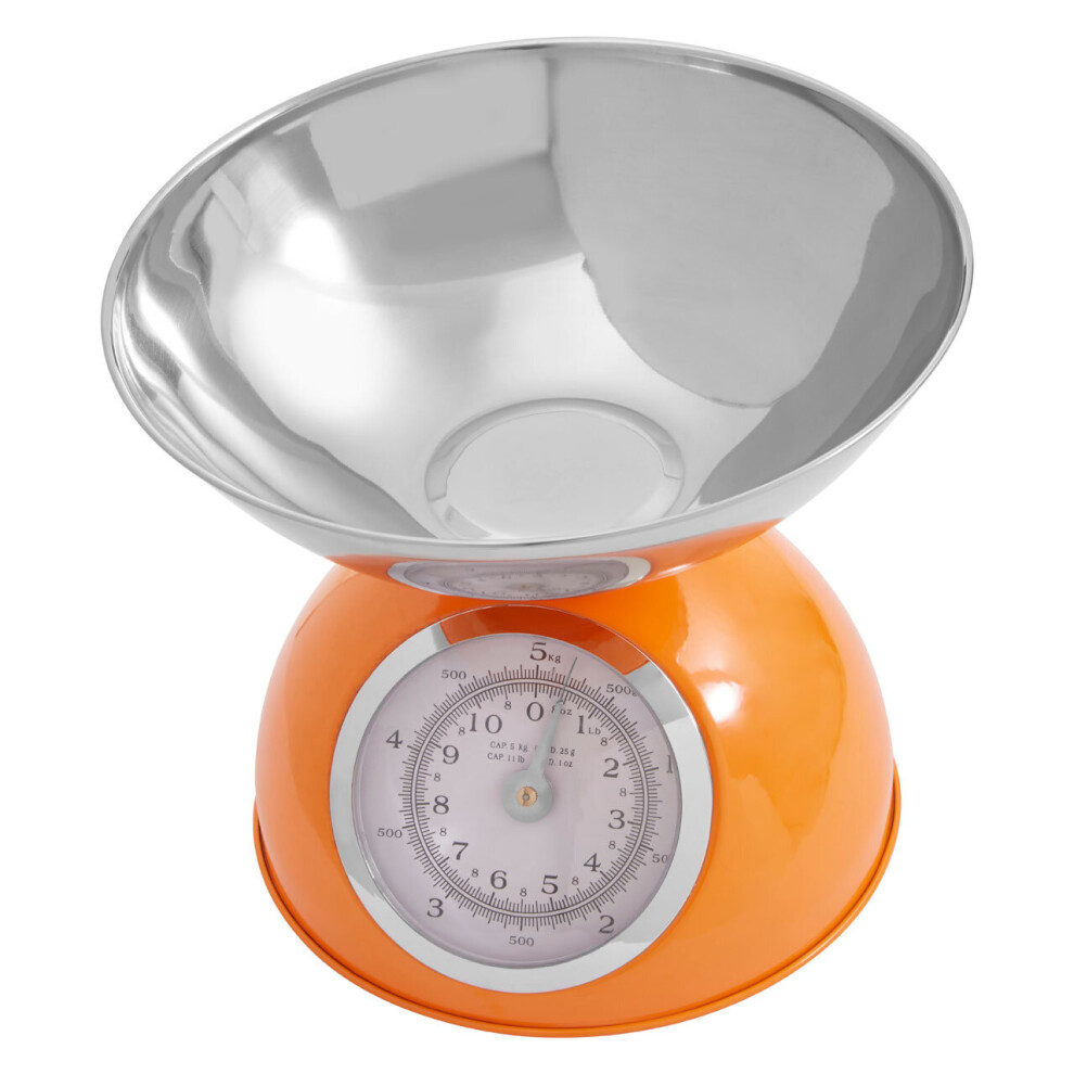 Premier Housewares Half Circle Design Kitchen Scale - 5Kg Orange