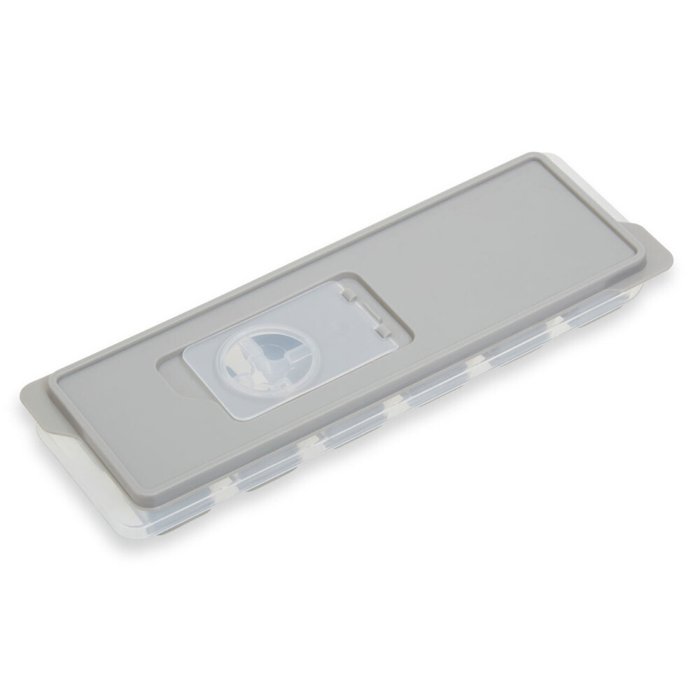 Premier Housewares Ice Cube Tray, Rectangular Ice Tray For Kitchen, Sleek Design Ice Freezing Tray For Home Grey