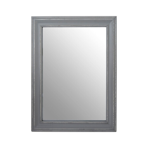 Premier Housewares Premier Housewares Henley Grey Wooden Frame Wall Mirror