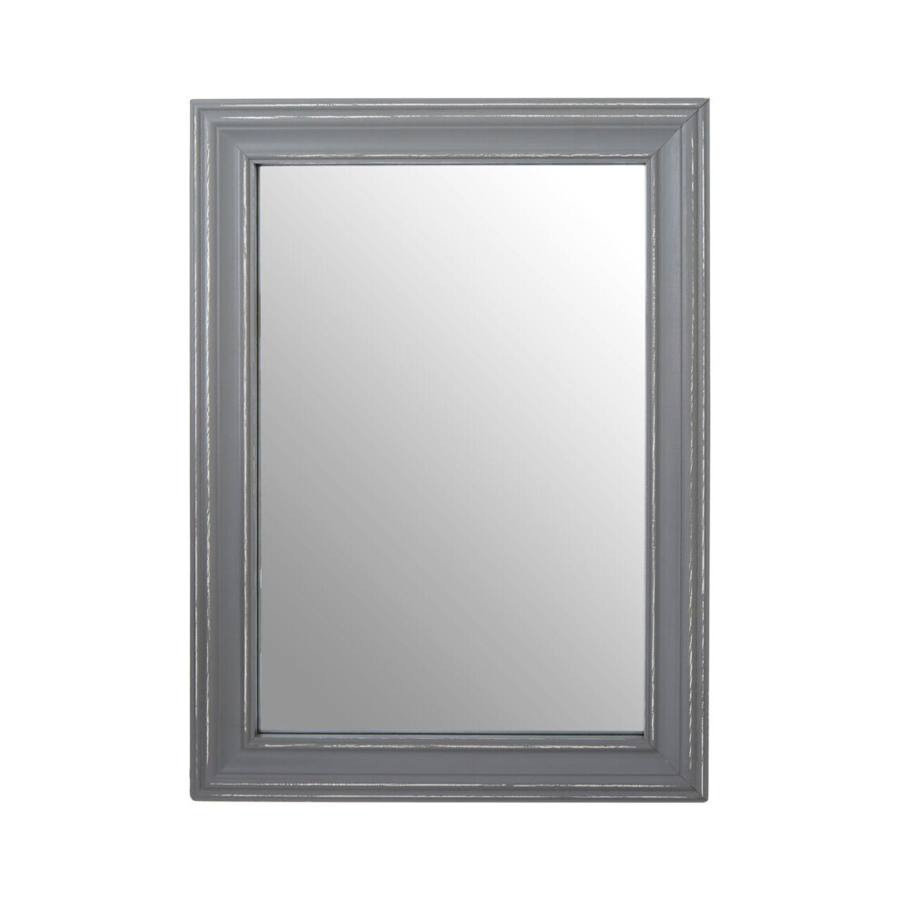 Premier Housewares Henley Grey Wooden Frame Wall Mirror-image-OPC-P8Z78JS-NEW