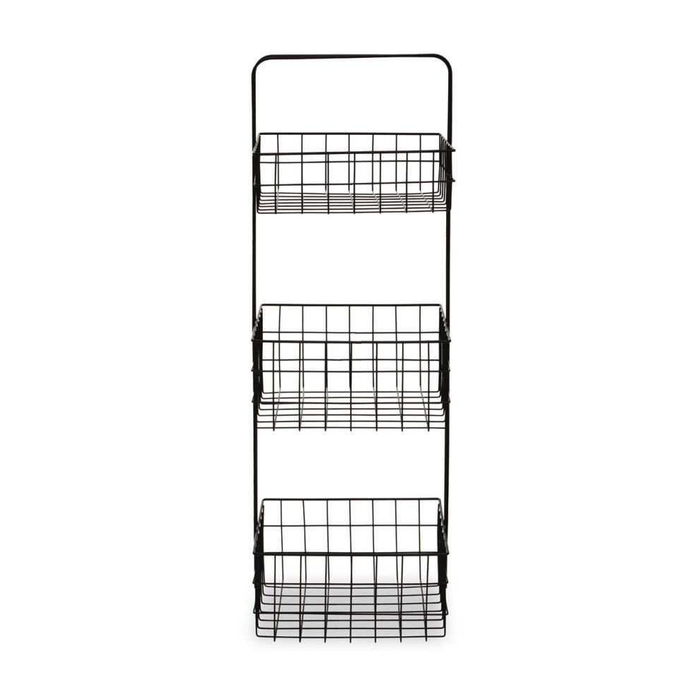 Premier Housewares Three Tier Storage Caddy Black