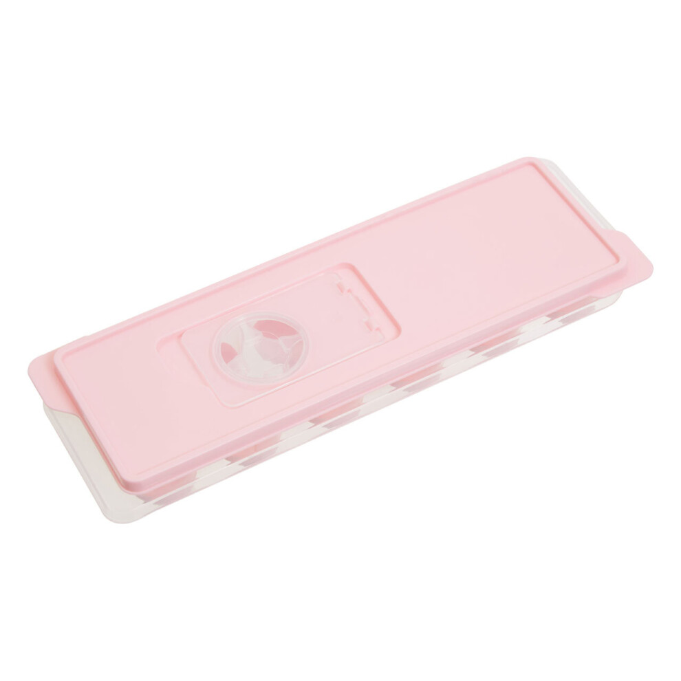 Pink Ice Cube Tray, Rectangular Ice Tray for Kitchen, Sleek Design Ice Freezing Tray for Home