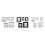 Premier Housewares Premier Housewares Black Frame 5pc Mirror Set 2