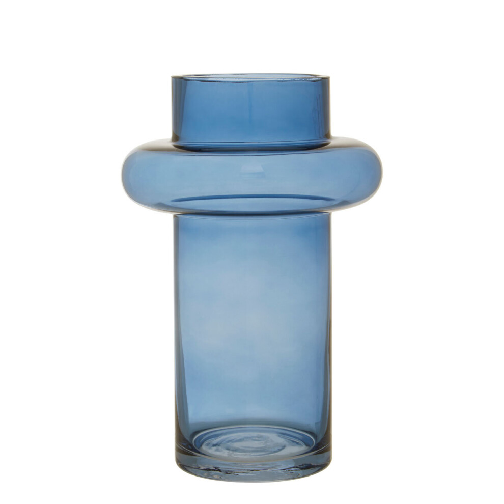 Premier Housewares Cabrina Small Glass Vase Blue