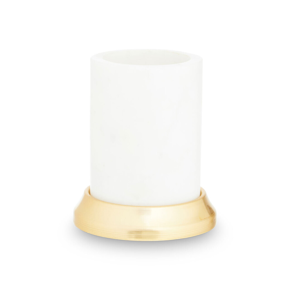 Premier Housewares Marble Tumbler White