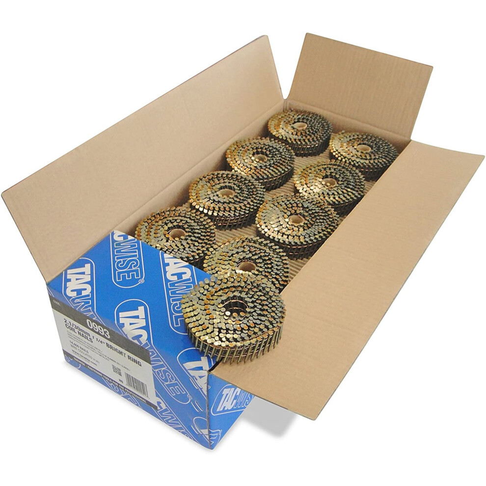 Tacwise 0993 2.1 X 30Mm Bright Ring Coil Nails (14000 Pieces) 5051439000517