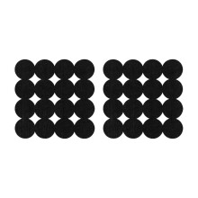 Premier Housewares Circle Design Black Felt Placemats - Set of 2
