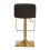 Premier Housewares Premier Housewares Baina Black And Gold Bar Stool With Square Base 4