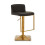 Premier Housewares Premier Housewares Baina Black And Gold Bar Stool With Square Base 1