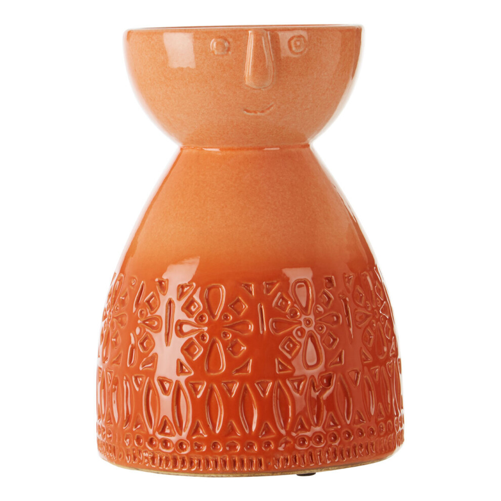 Premier Housewares Mimo Medium Face Vase Coral