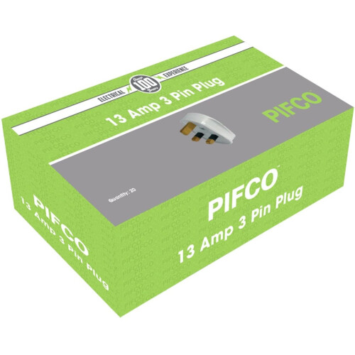 Centurion EL06L 13 Amp White Fused Plug, Multi-Colour