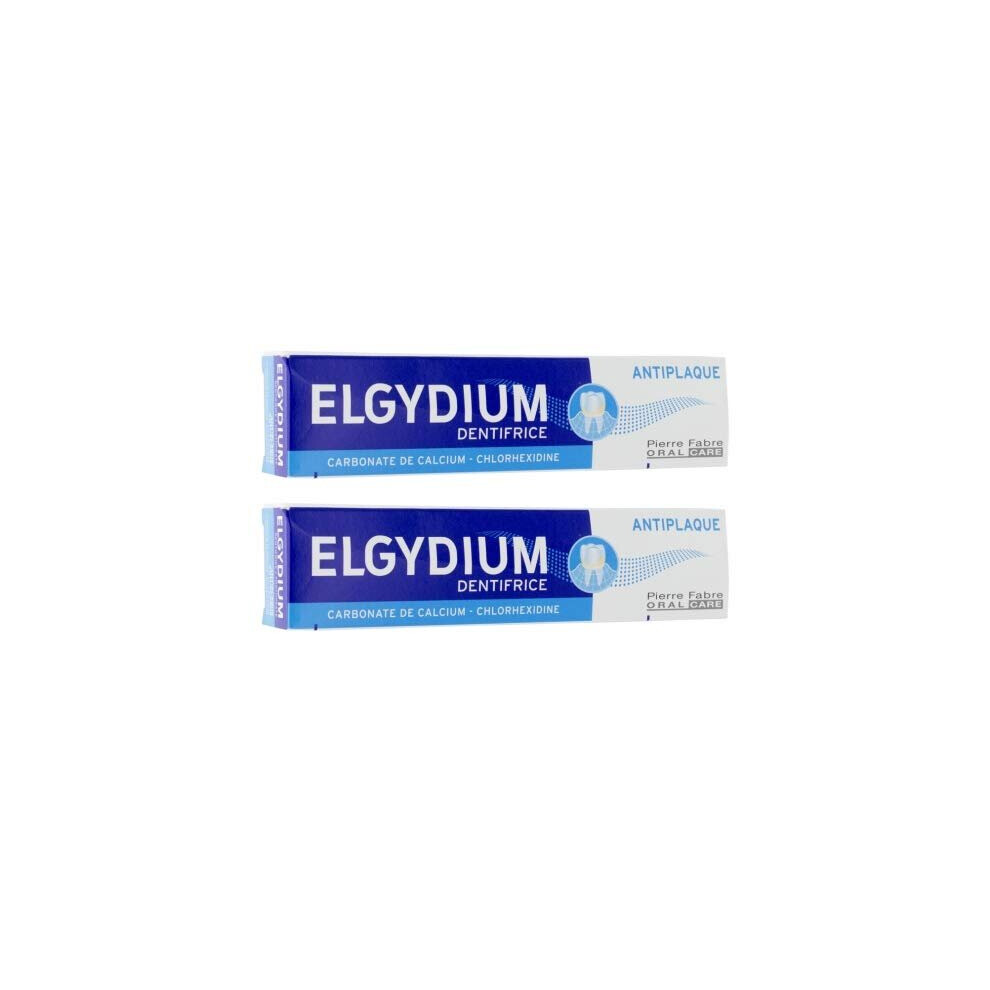 Elgydium Anti Plaque Toothpaste 75ml x 2 Packs (Dentifrice)