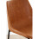 Premier Housewares Elevated And Comfortable Camel Bar Stool With Black Legs, Sleek Kitchen Stool, Stable Contemporary Bar Stool 5