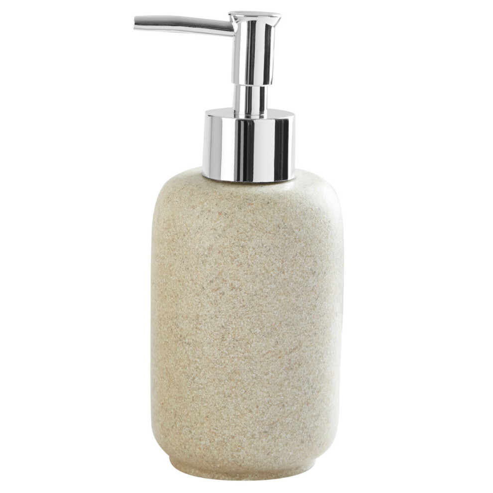 Premier Housewares Canyon Natural Stone Effect Lotion Dispenser Brown/Black