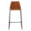 Premier Housewares Elevated And Comfortable Camel Bar Stool With Black Legs, Sleek Kitchen Stool, Stable Contemporary Bar Stool 1