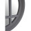 Premier Housewares Premier Housewares Flat Wood Round Grey Wall Mirror 3