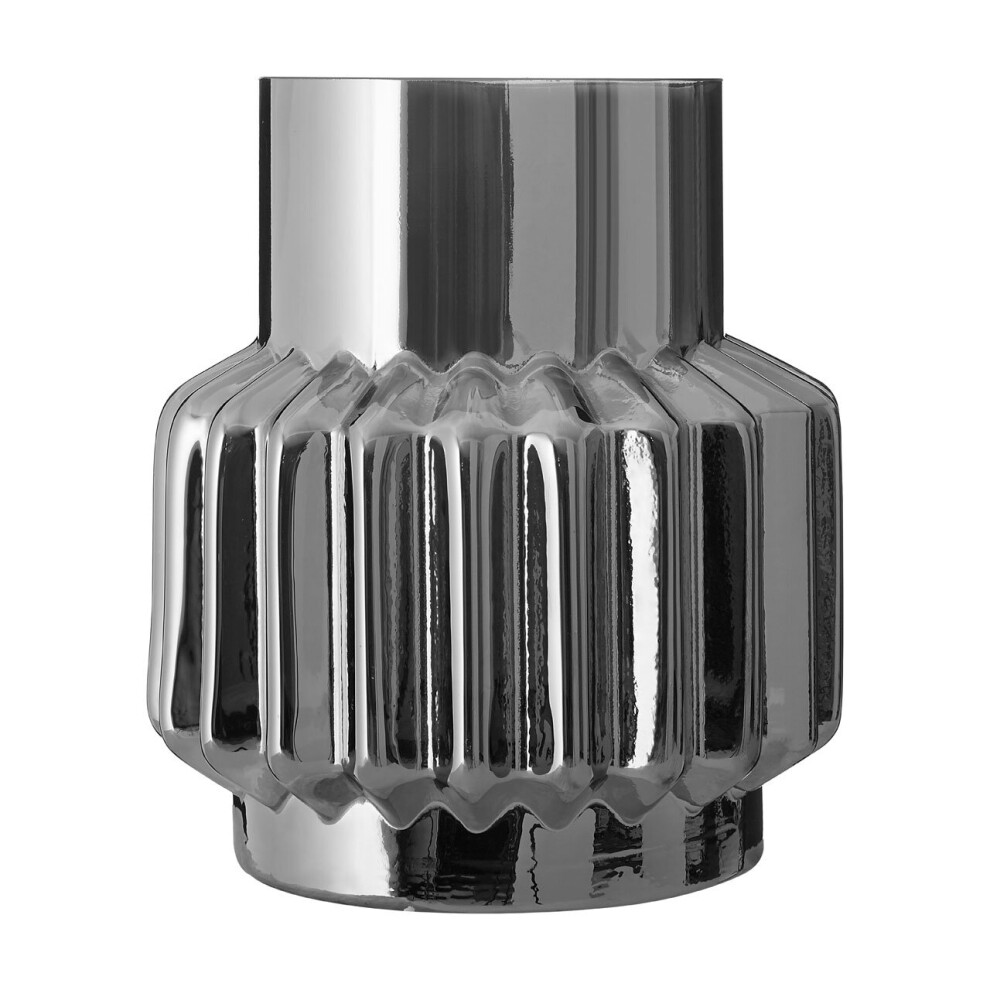 Premier Housewares Complements Small Onice Silver Glass Vase