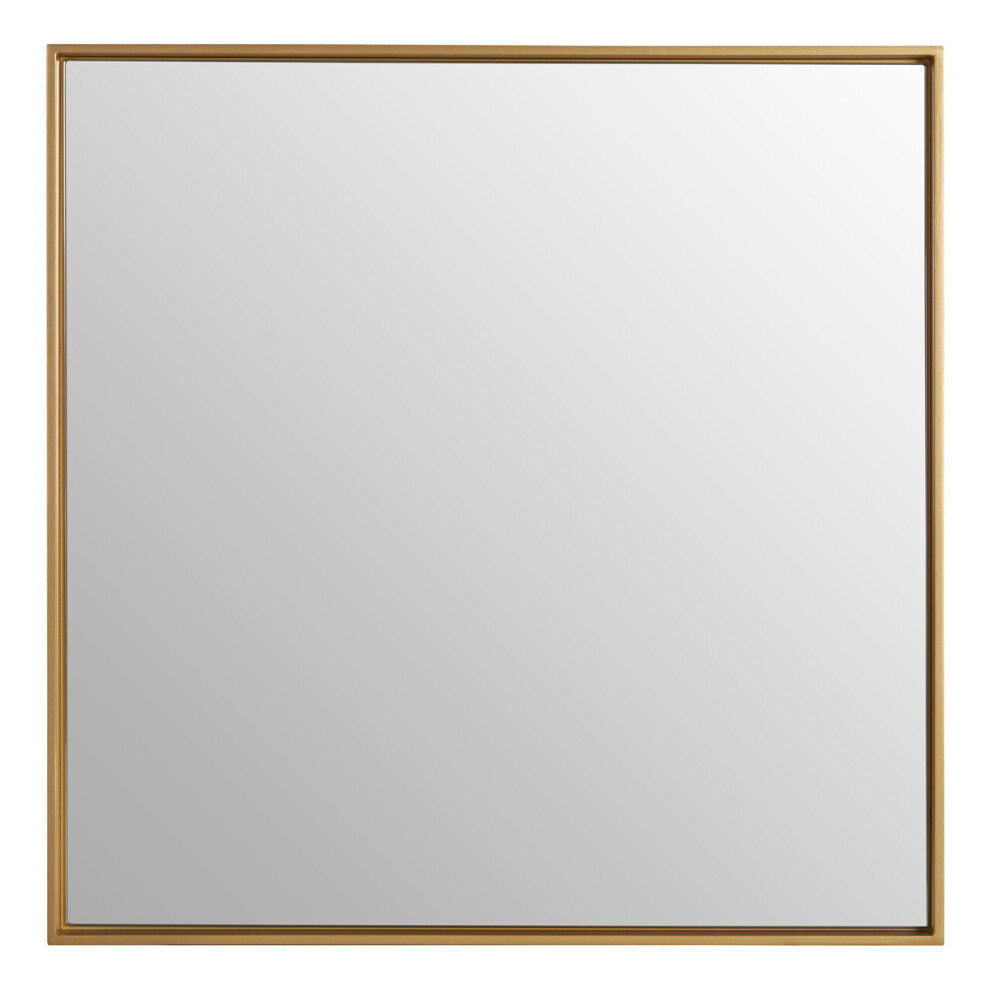 Premier Housewares Ando Large Square Finish Wall Mirror Gold