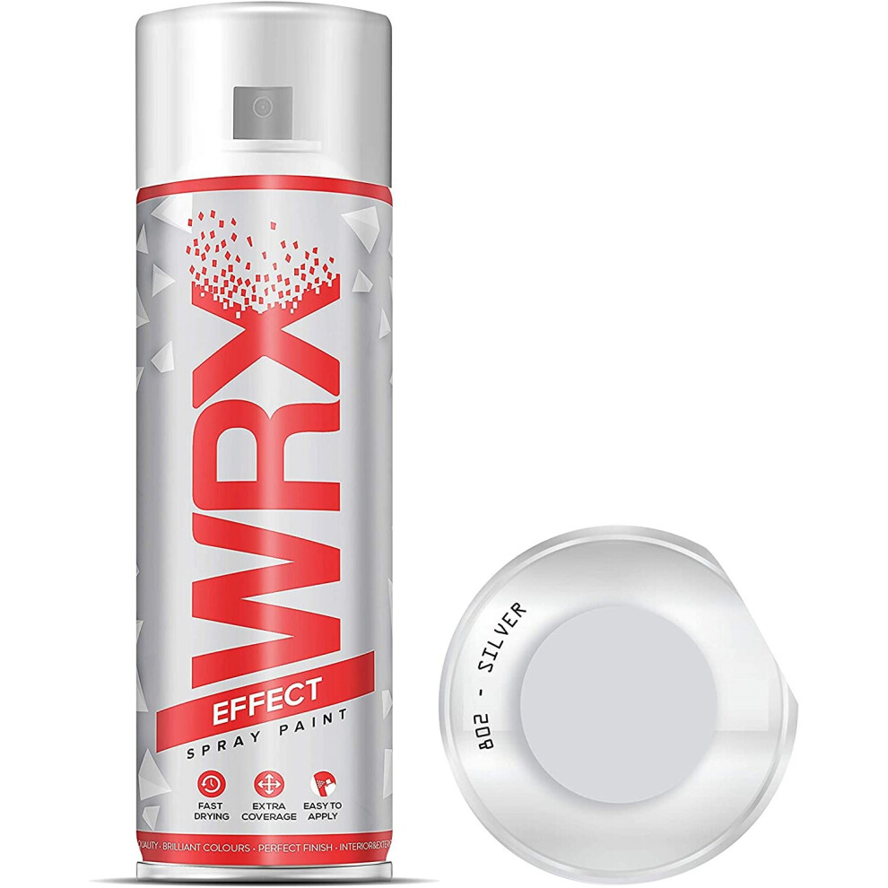 Wrx Spray Paint 400 Ml - Silver 802 Multi-Purpose, Ozone Friendly 5060614970309