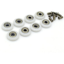 8X Shower Door Replacement Roller Wheel Runner Diameter 23mm with Screw M5