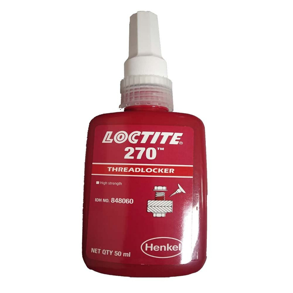 Loctite 270 High Strength - Threadlocking Adhesive - All Metal Adhesive - Glue 50 ML