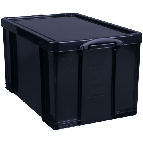 Really Useful Really Useful Storage Box 84 Litre Solid Black